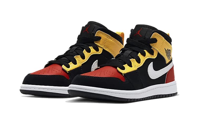 Jordan 1 Mid SE PS Yellow Team Оранжевый
