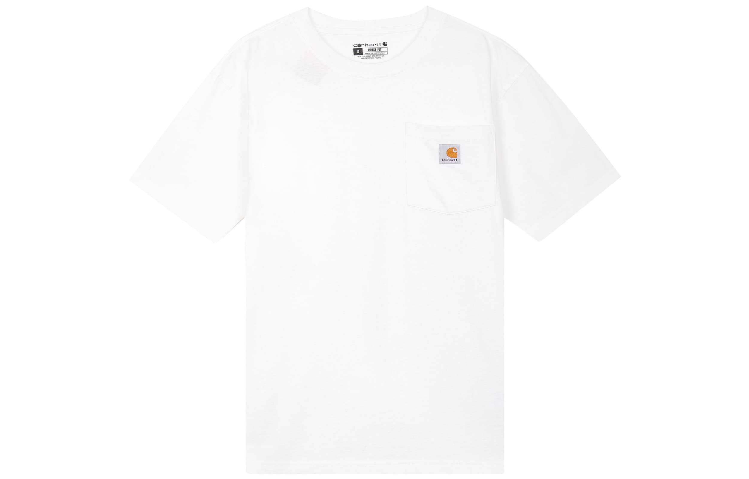 Carhartt K87 LOOSE FIT HEAVYWEIGHT SHORT SLEEVE POCKET T Shirt Men's White
