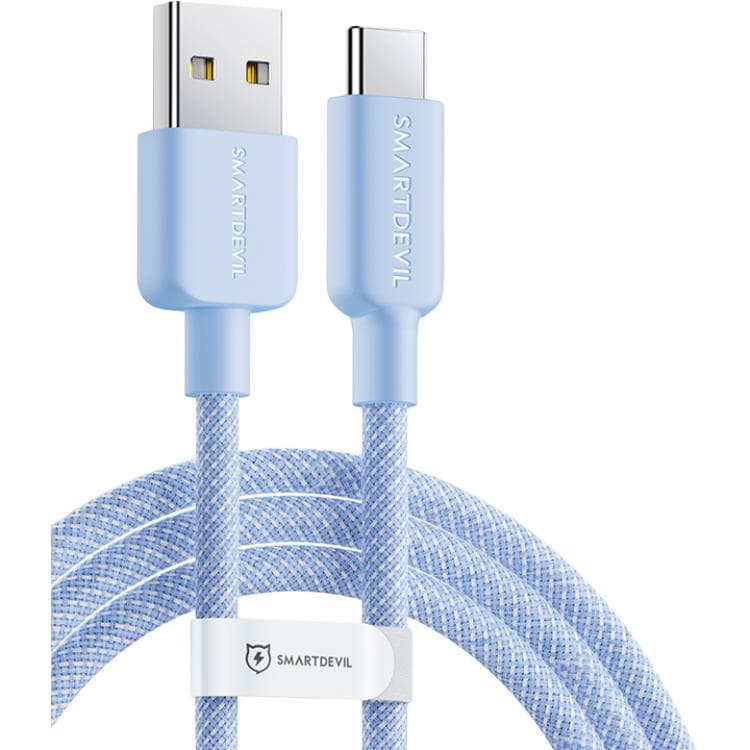 Flashing Demons 1 м 1,2 м USB A to Tpye C Интеллектуальная защита, безопасные зарядные кабели 6А