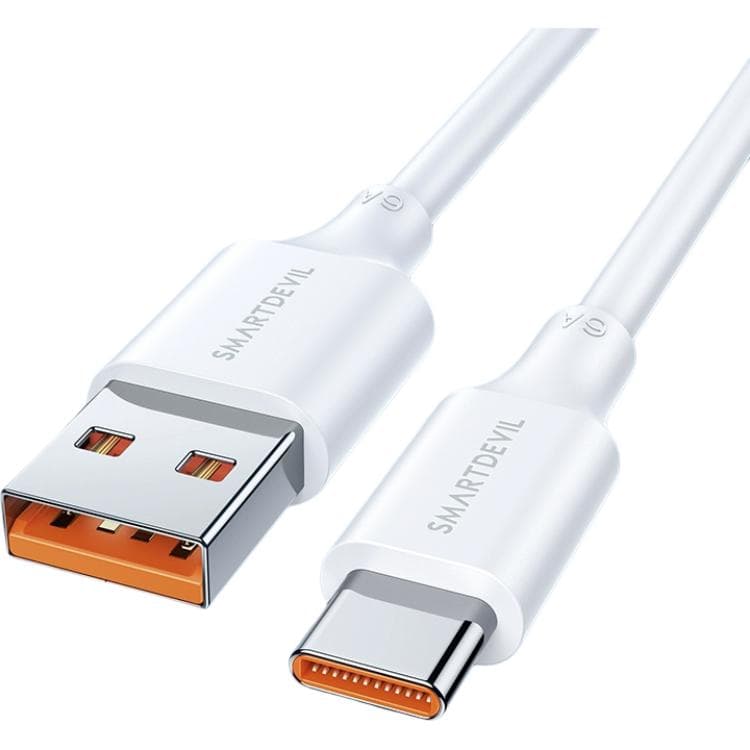 Flashing Demons 1 м 1,2 м USB A to Tpye C Интеллектуальная защита, безопасные зарядные кабели 6А