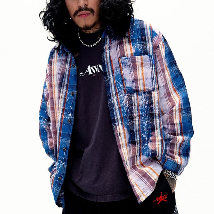 Рубашка унисекс Jordan x Awake NY темно-синяя