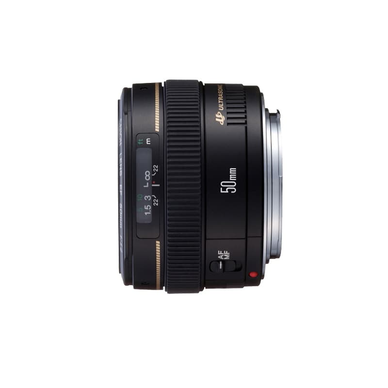 Стандартный объектив с фиксированным объективом Canon EF 50MM F/1.4 USM для портретной и пейзажной съемки