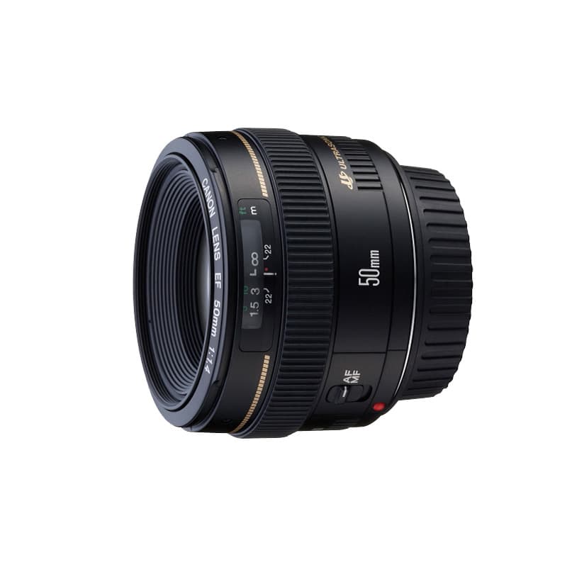 Стандартный объектив с фиксированным объективом Canon EF 50MM F/1.4 USM для портретной и пейзажной съемки