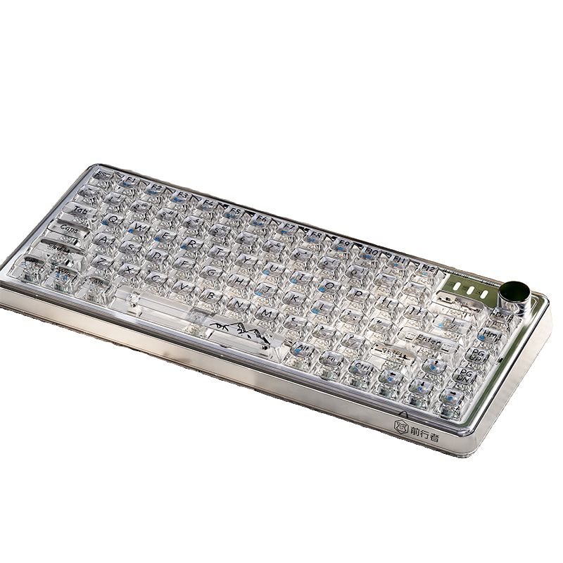 EWEADN V82 Беспроводная связь Bluetooth, трехрежимный режим, полноклавишная RGB-подсветка с возможностью горячей замены, модернизированные многофункциональные клавиатуры с ручками