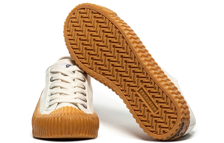 парусиновая обувь Excelsior унисекс с низким берцем паровой белый/карамельный