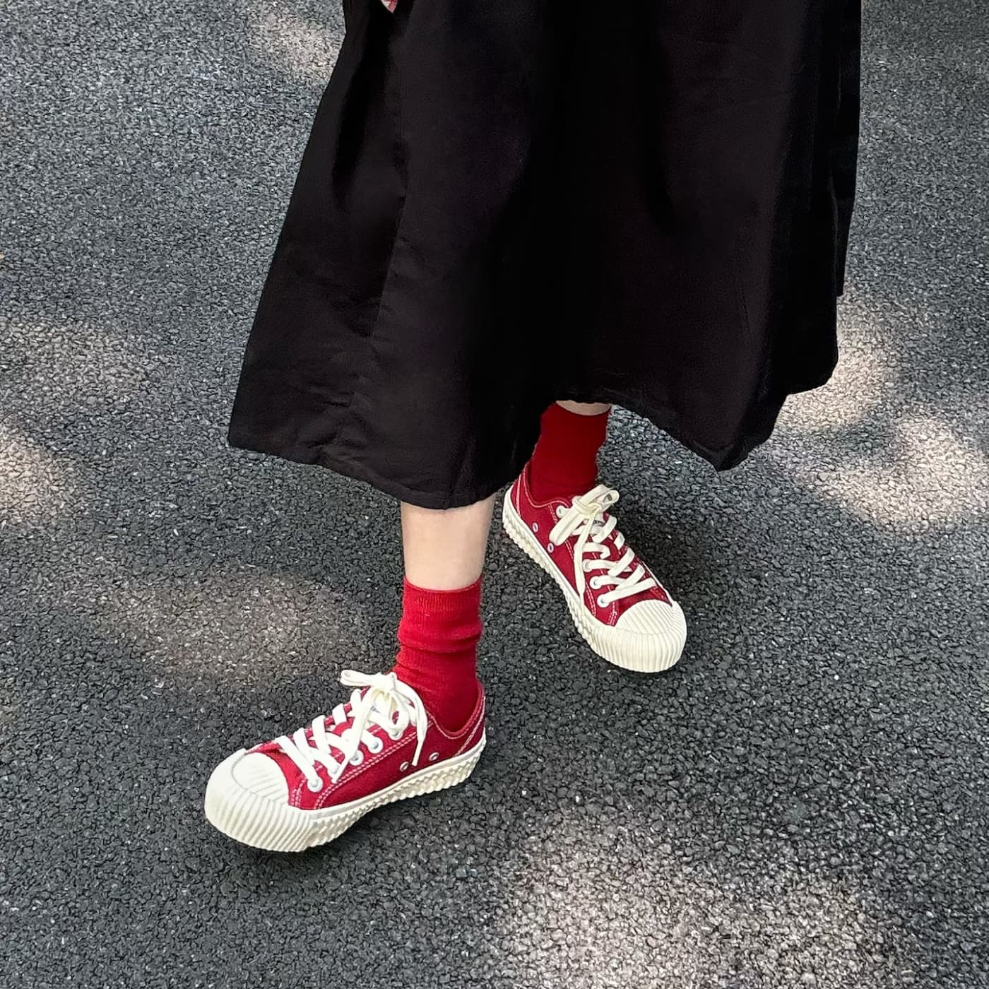 парусиновые туфли Excelsior унисекс с низким берцем энергичный красный