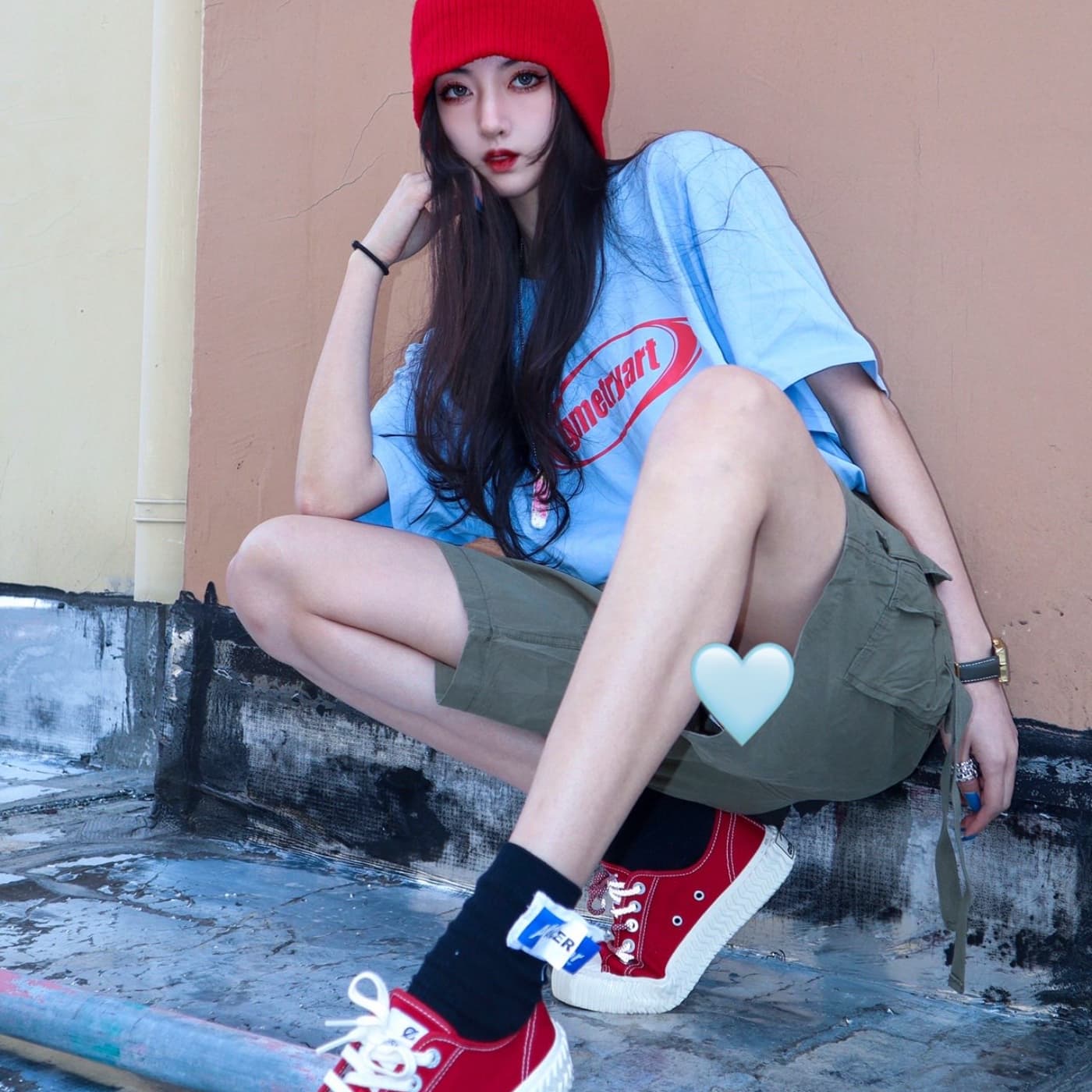 парусиновые туфли Excelsior унисекс с низким берцем энергичный красный