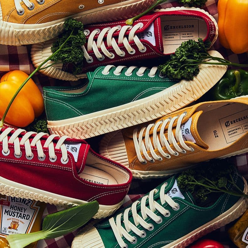 парусиновые туфли Excelsior унисекс с низким берцем энергичный красный