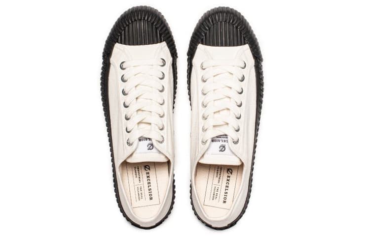 парусиновые туфли Excelsior Bolt LO унисекс с низким берцем Steam White/Carbon Black