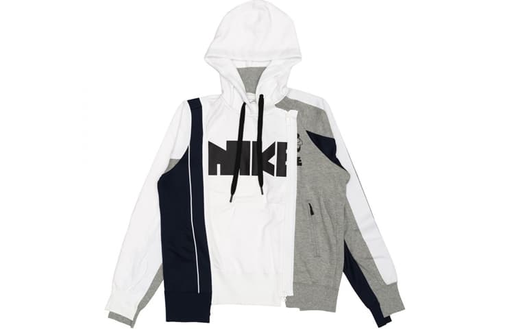 Nike X Sacai Double Zip Hoodie 'Canyon Gold/Obsidian'