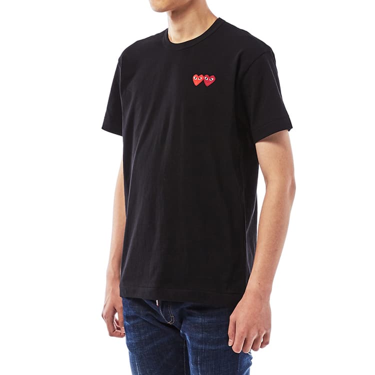 Футболка Comme Des Garcons Play с двойным сердцем