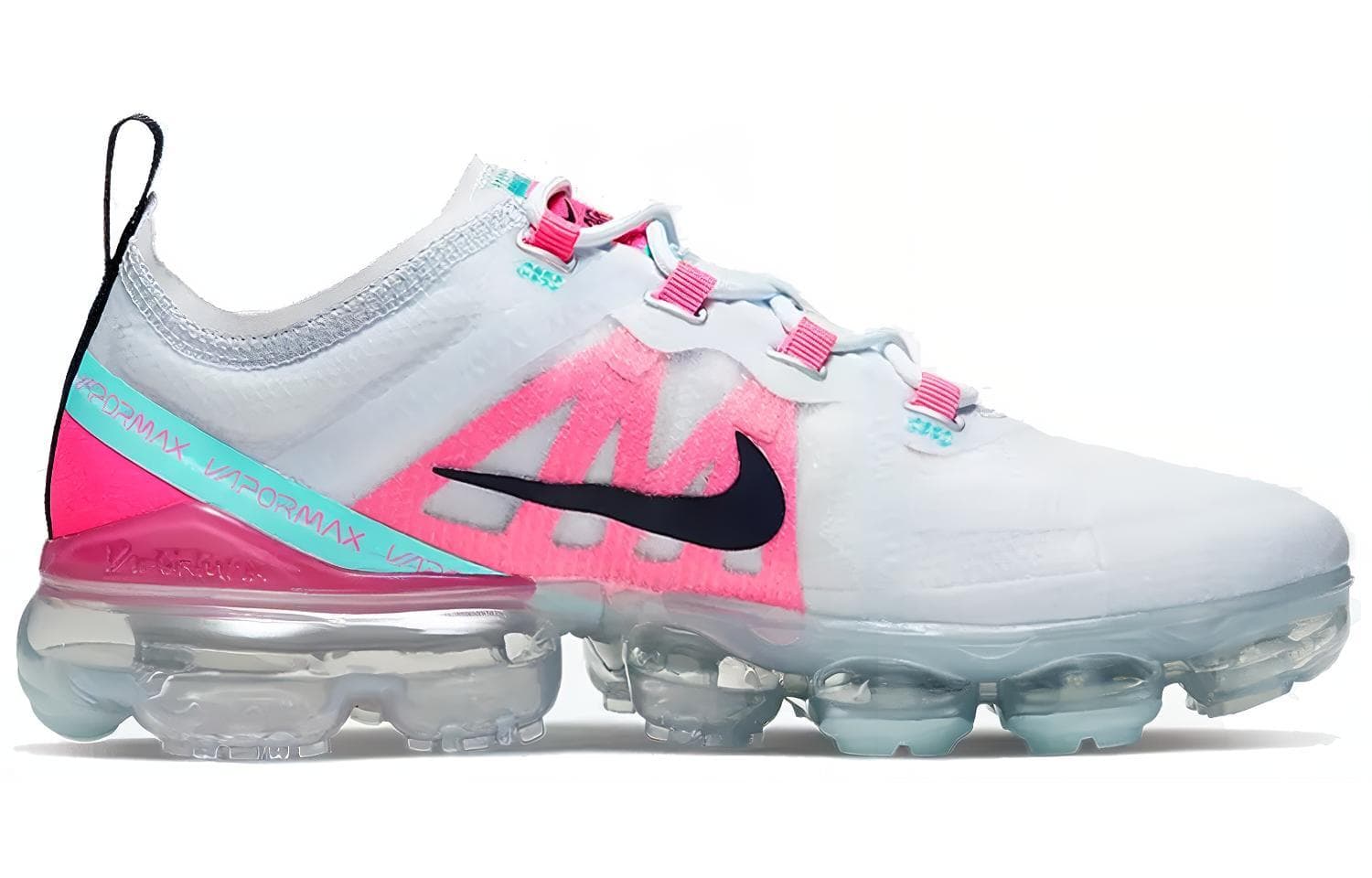 Женские кроссовки Nike Air VaporMax 2019 серо-розовые