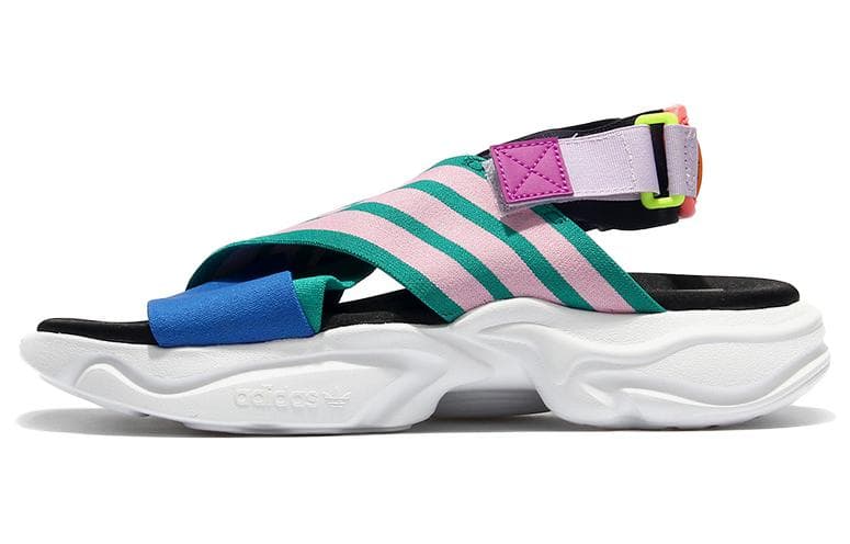 Adidas Women's Magmur Sandal 'Glory Green Pink Blue' Women's
