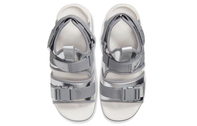 Женские сандалии Nike Canyon, серебристый металлик