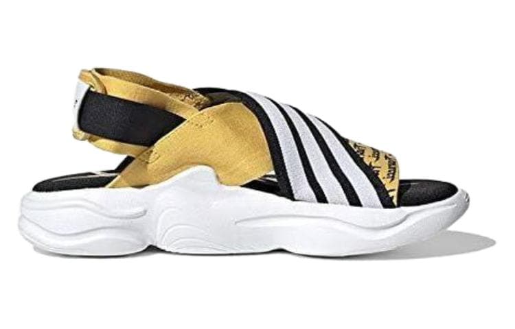 Женские сандалии Adidas Fiorucci X Magmur, цвет "Core Yellow"