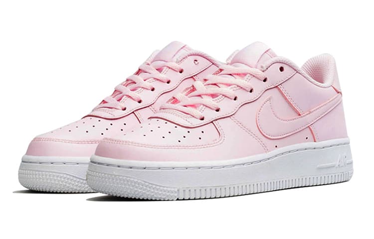 Детские низкие кроссовки для скейтбординга Nike Air Force 1 розовые для подростков