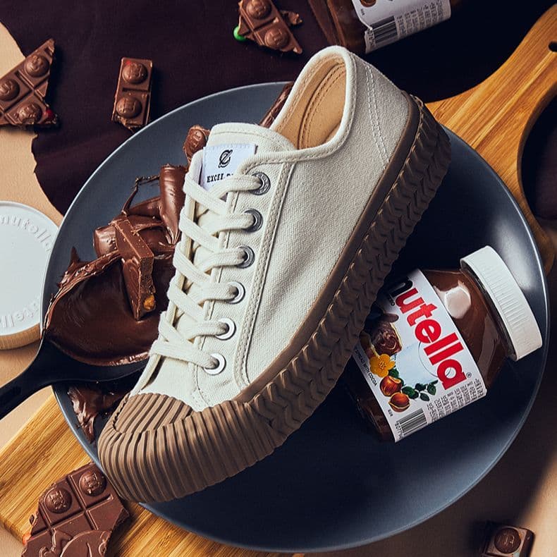 парусиновая обувь Excelsior, унисекс, с низким берцем, паровой, белый/кофейный