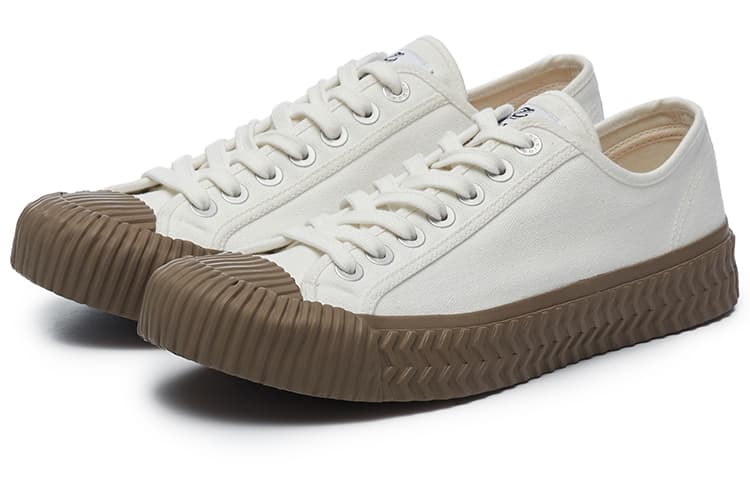 парусиновая обувь Excelsior, унисекс, с низким берцем, паровой, белый/кофейный