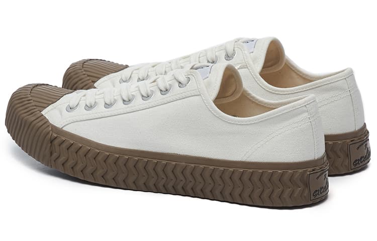 парусиновая обувь Excelsior, унисекс, с низким берцем, паровой, белый/кофейный