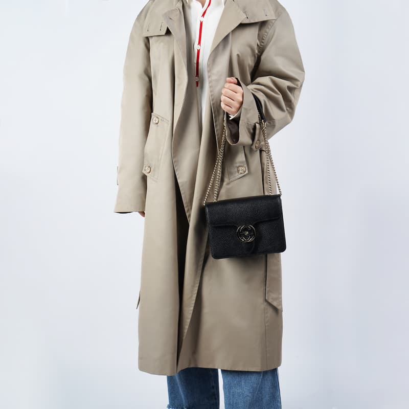 Женская сумка-мессенджер из коровьей кожи GUCCI, сумка-багажник, сумка через плечо, сумка через плечо, черная