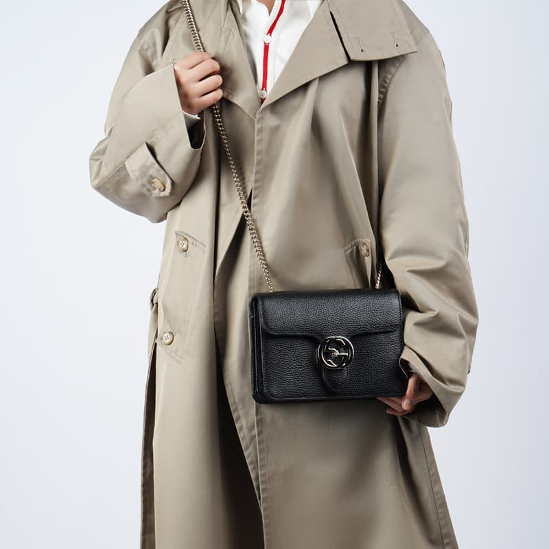 Женская сумка-мессенджер из коровьей кожи GUCCI, сумка-багажник, сумка через плечо, сумка через плечо, черная