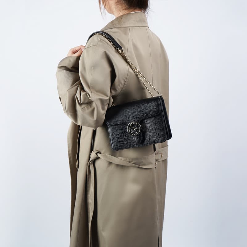 Женская сумка-мессенджер из коровьей кожи GUCCI, сумка-багажник, сумка через плечо, сумка через плечо, черная