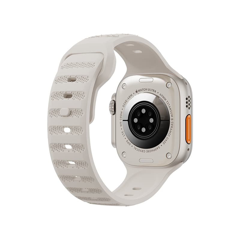 Ремешок для часов W&P, совместимость с Apple, 20 см, 49 мм, резиновый материал