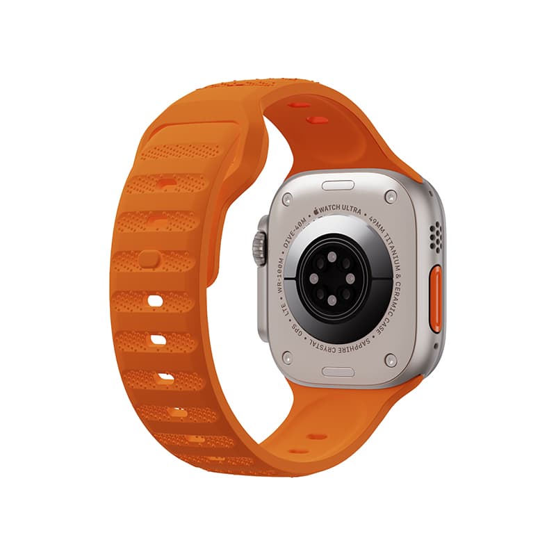 Ремешок для часов W&P, совместимость с Apple, 20 см, 49 мм, резиновый материал