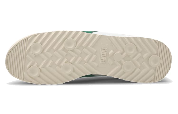 PUMA Roma '68 Женские нейлоновые белые/зеленые кроссовки