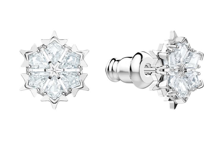 Серьги Swarovski с искусственными кристаллами женские белые