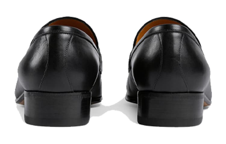 Мужские лоферы GUCCI Interlocking Collection на блочном каблуке 3,5 см