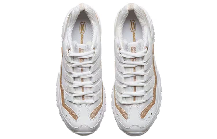 Кроссовки Skechers D'lites белые/золотые женские