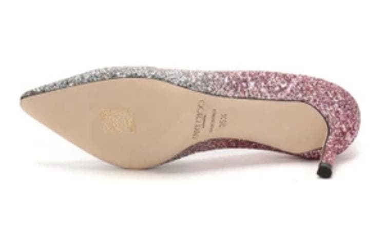 Jimmy Choo ROMY Женские туфли на высоком тонком каблуке 6 см, розовые