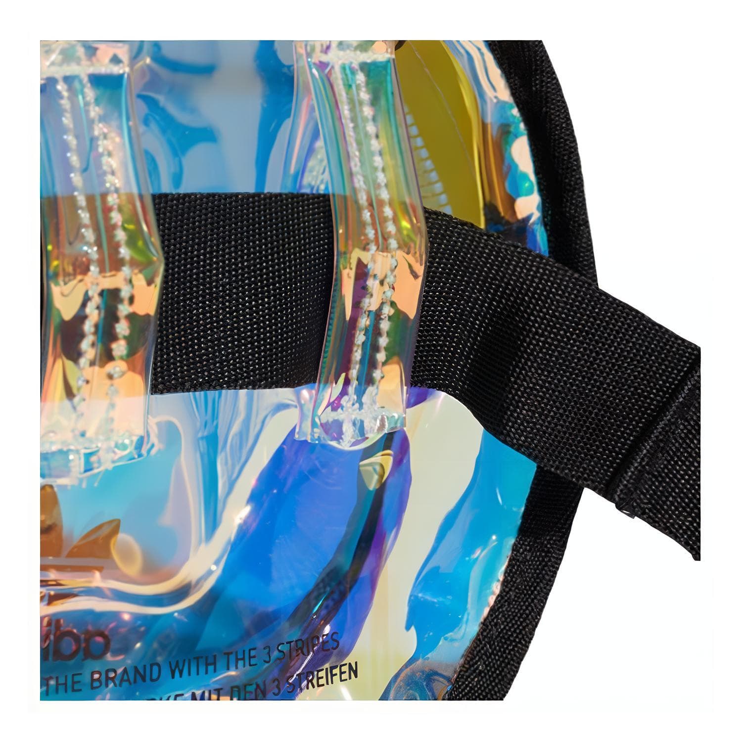 Adidas Originals Сумка через плечо из ПВХ Сумка через плечо Поясная сумка Обычный Унисекс Ослепительный цвет Прозрачный