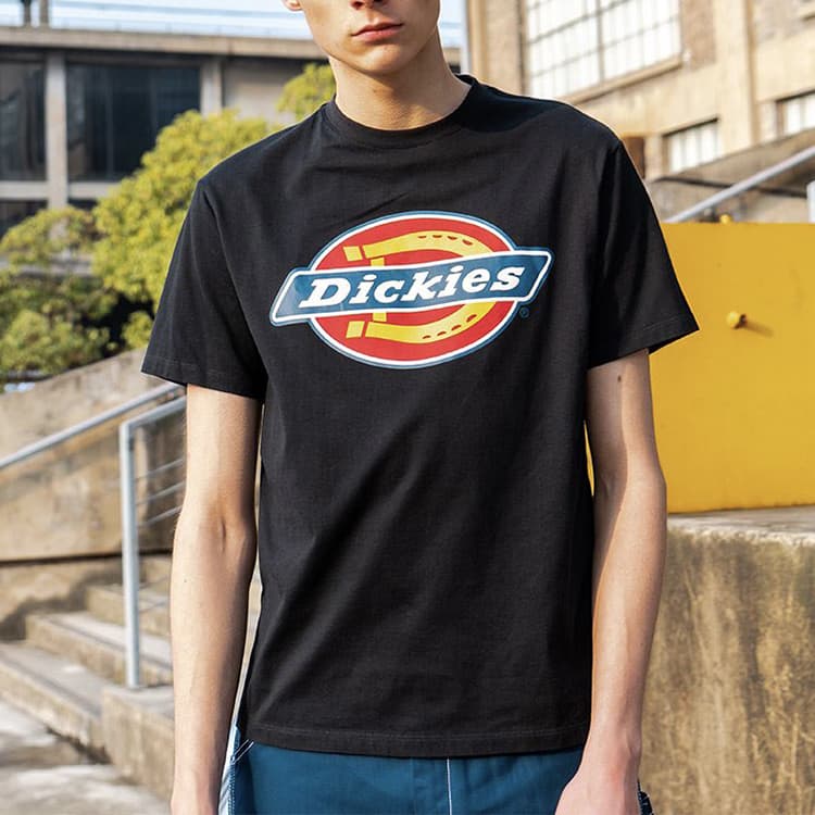 Хлопковая футболка с принтом логотипа Dickies