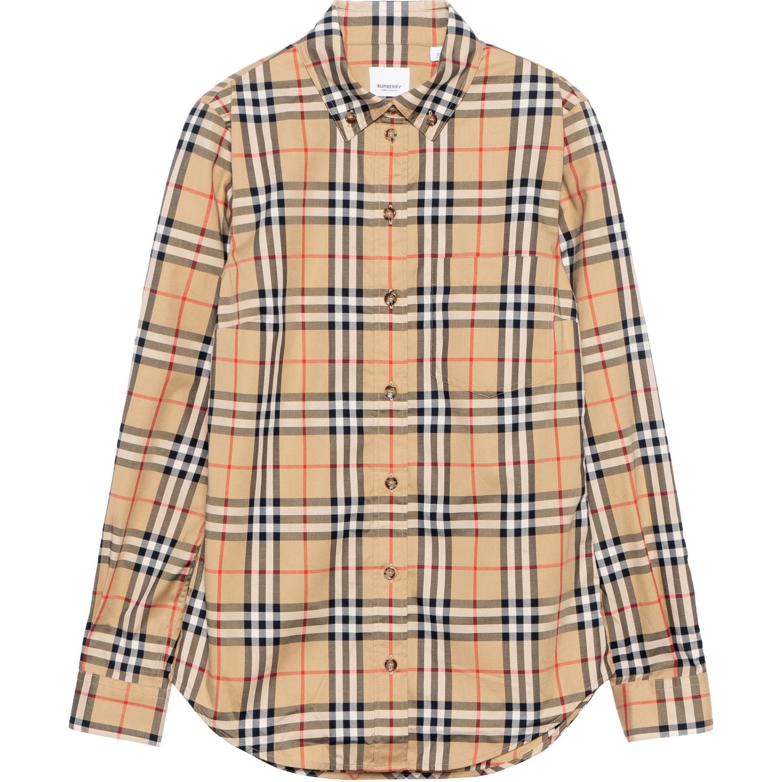 Burberry Shirt Women's Spring Outfit Beige