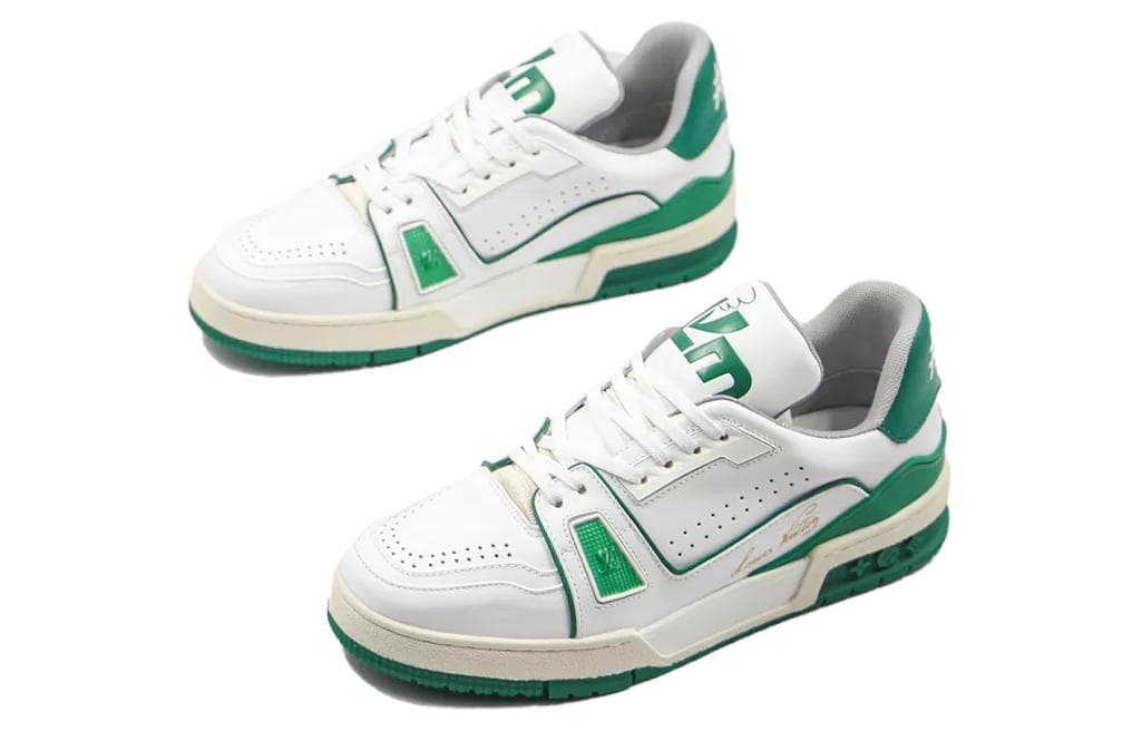 LOUIS VUITTON Кроссовки 'Бело-Зеленый'