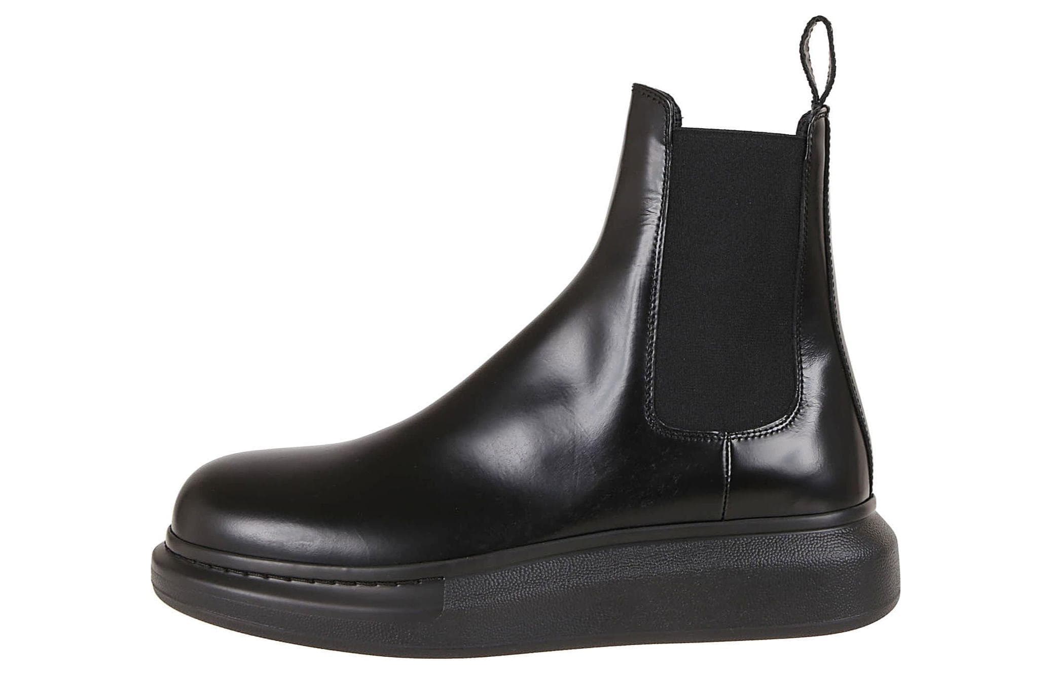 Alexander McQueen Hybrid Chelsea Boot Black Women's