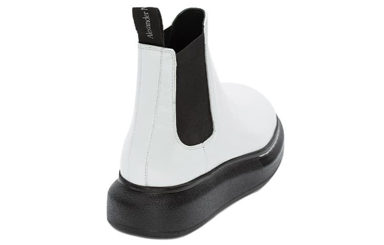 Alexander McQueen Hybrid Chelsea Boot Черно-белые женские