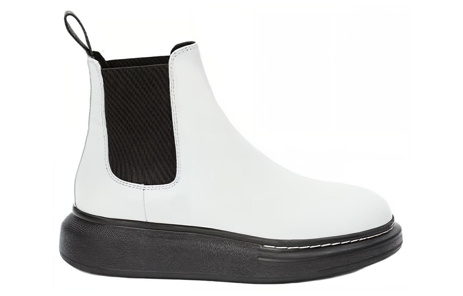 Alexander McQueen Hybrid Chelsea Boot Черно-белые женские