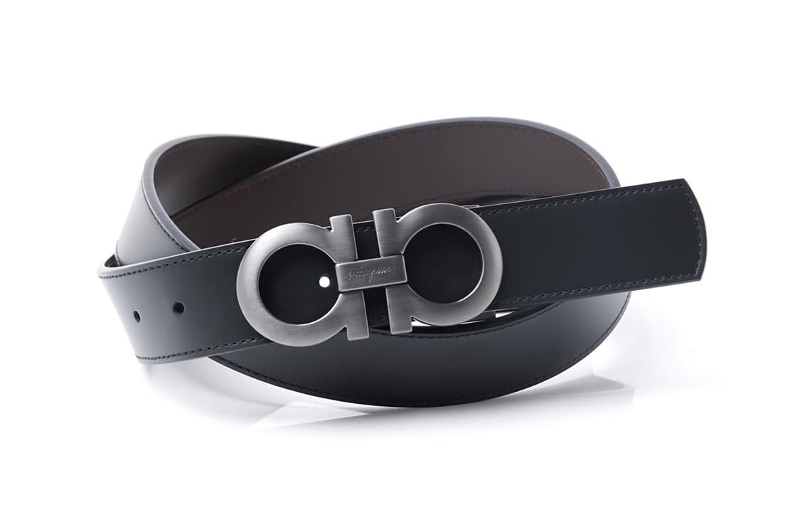 Кожаный ремень Ferragamo Gancini с пряжкой