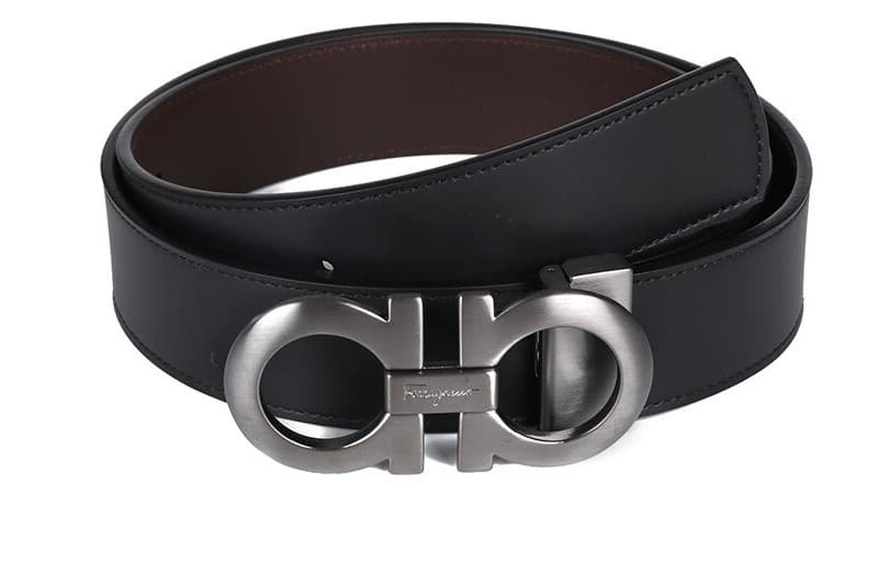 Кожаный ремень Ferragamo Gancini с пряжкой