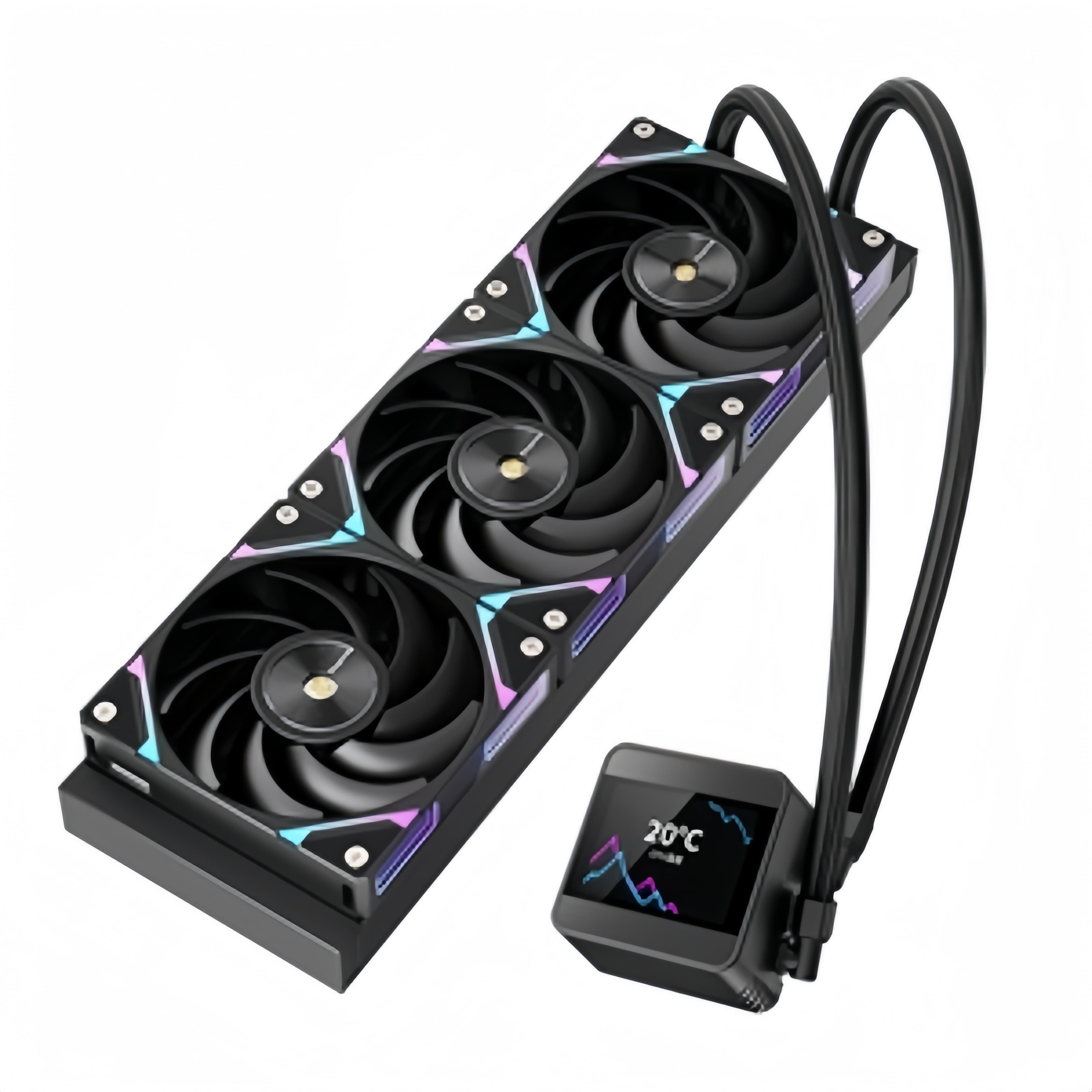 Красочный zhiyun Kunlun mu 360 argb «все в одном» радиатор процессора с жидкостным охлаждением