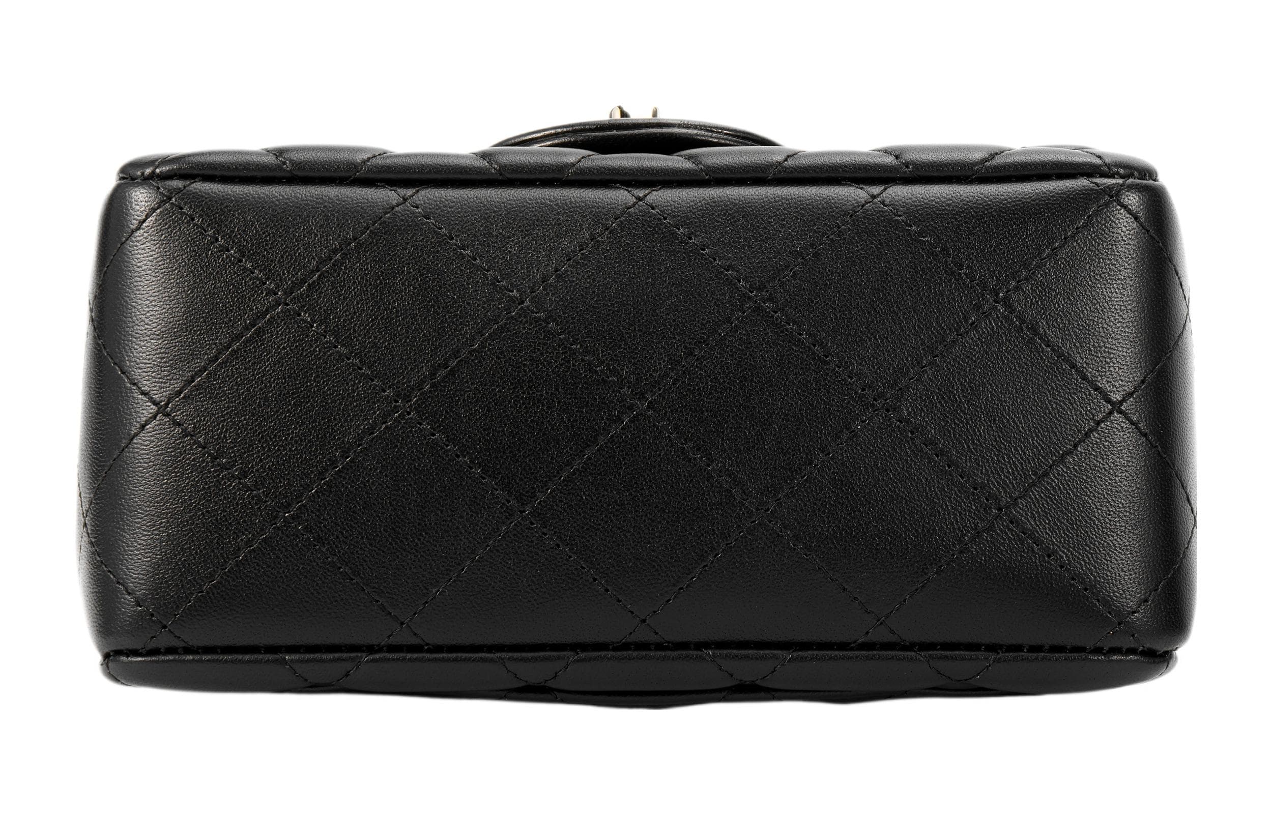 CHANEL Classic Flap CF Сумка через плечо из овчины, мини-сумка через плечо женская черная