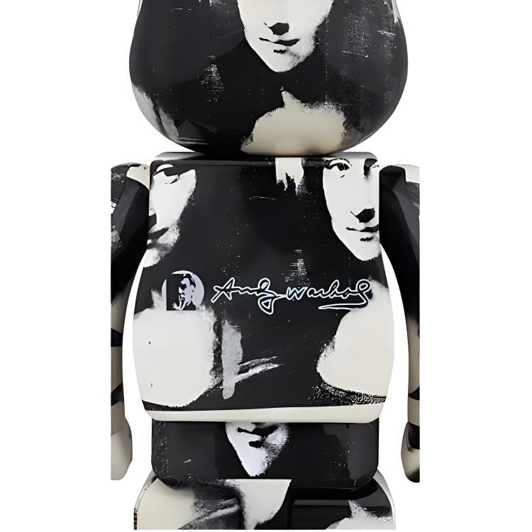BE@RBRICK Энди Уорхол «Двойная Мона Лиза» Белый/Черный