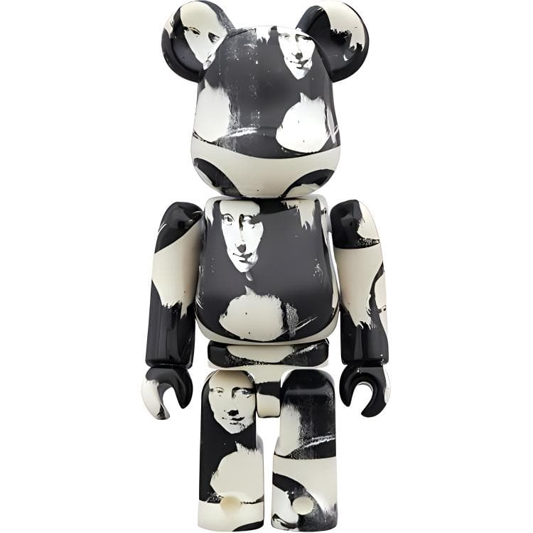 BE@RBRICK Энди Уорхол «Двойная Мона Лиза» Белый/Черный