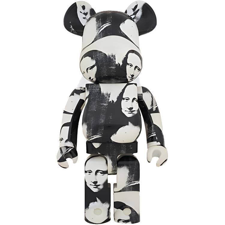 BE@RBRICK Энди Уорхол «Двойная Мона Лиза» Белый/Черный