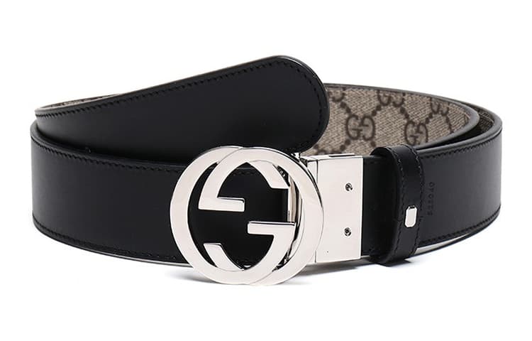 Двусторонний ремень GUCCI Gg Supreme