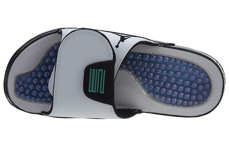 Мужские шлепанцы Jordan Hydro11 на резиновой подошве, устойчивые к истиранию, черные, белые