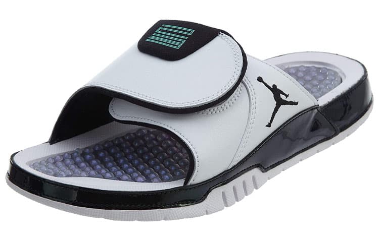 Мужские шлепанцы Jordan Hydro11 на резиновой подошве, устойчивые к истиранию, черные, белые